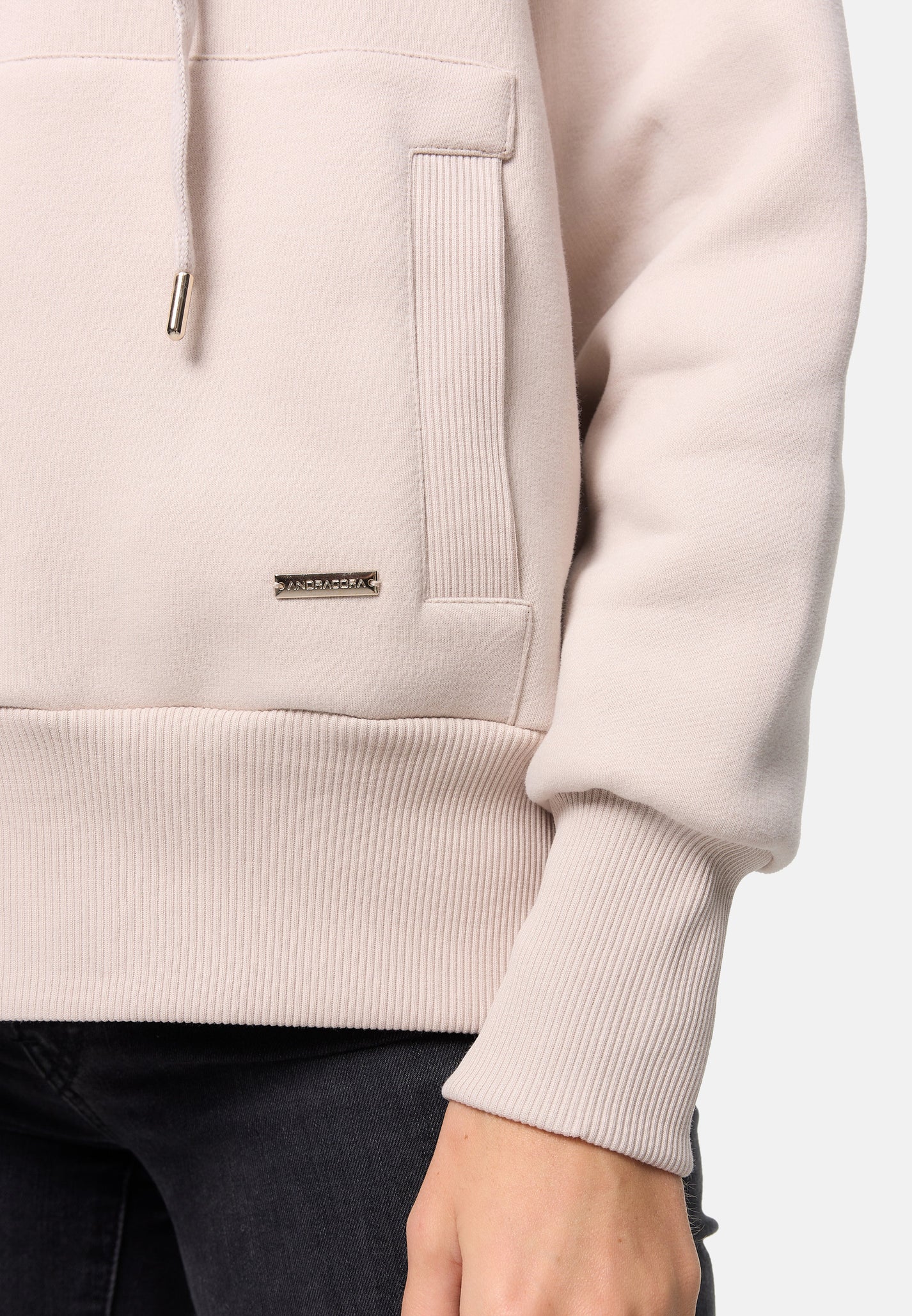 Hoodie Nevada in Beige – Nahaufnahme #farbe_Beige
