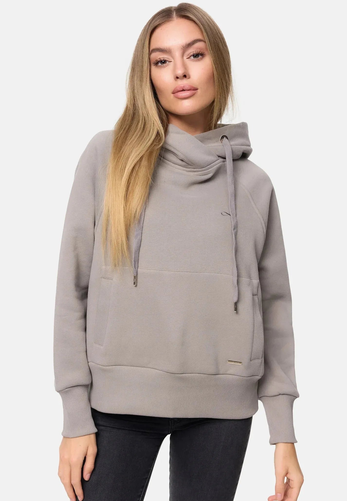Hoodie Nevada – Produktfoto in Steingrau #farbe_Steingrau