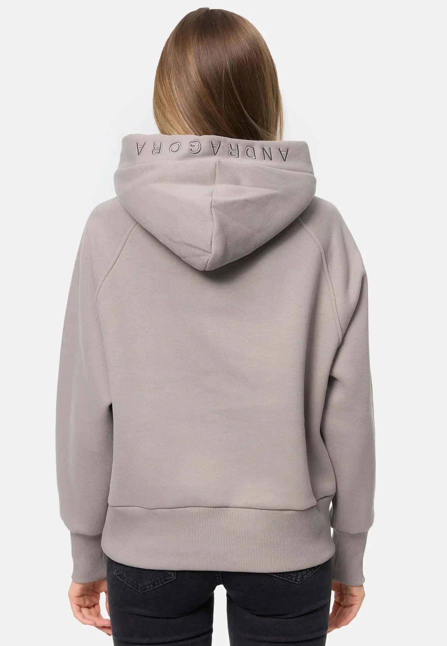 Hoodie Nevada in Steingrau – Produktbild myloook #farbe_Steingrau