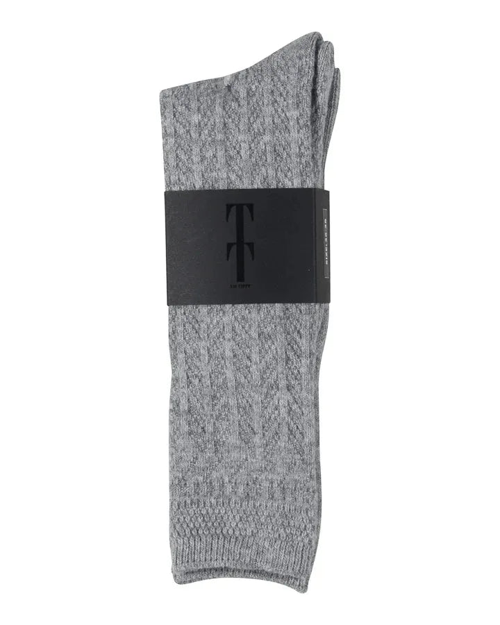 WoolTT Socks long in Mel.grey – Produktfoto myloook #farbe_mel.grey