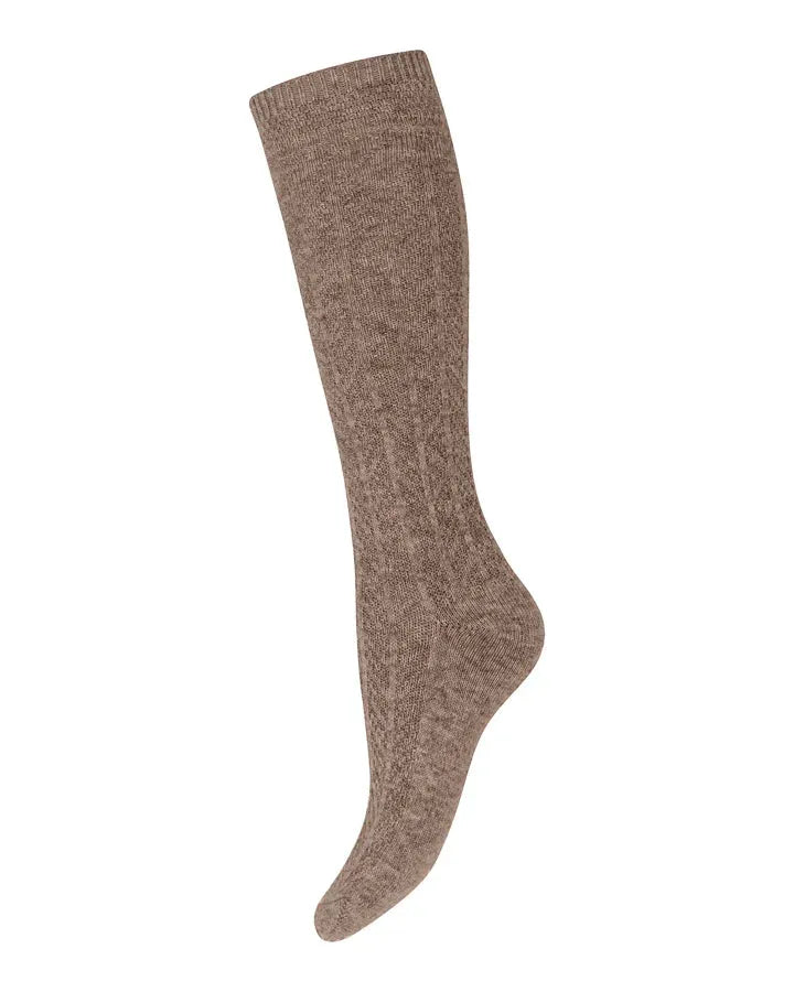 WoolTT Socks long in Mudpack – Nahaufnahme #farbe_mudpack