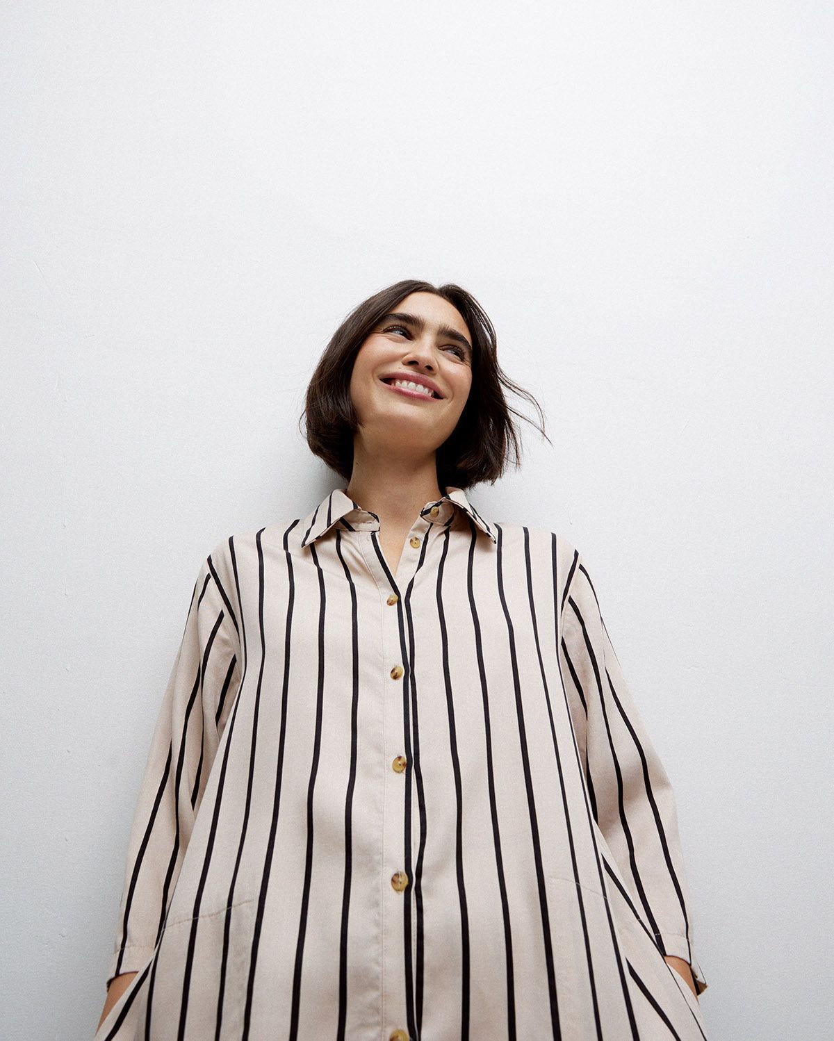 Hemdblusenkleid mit Kragen