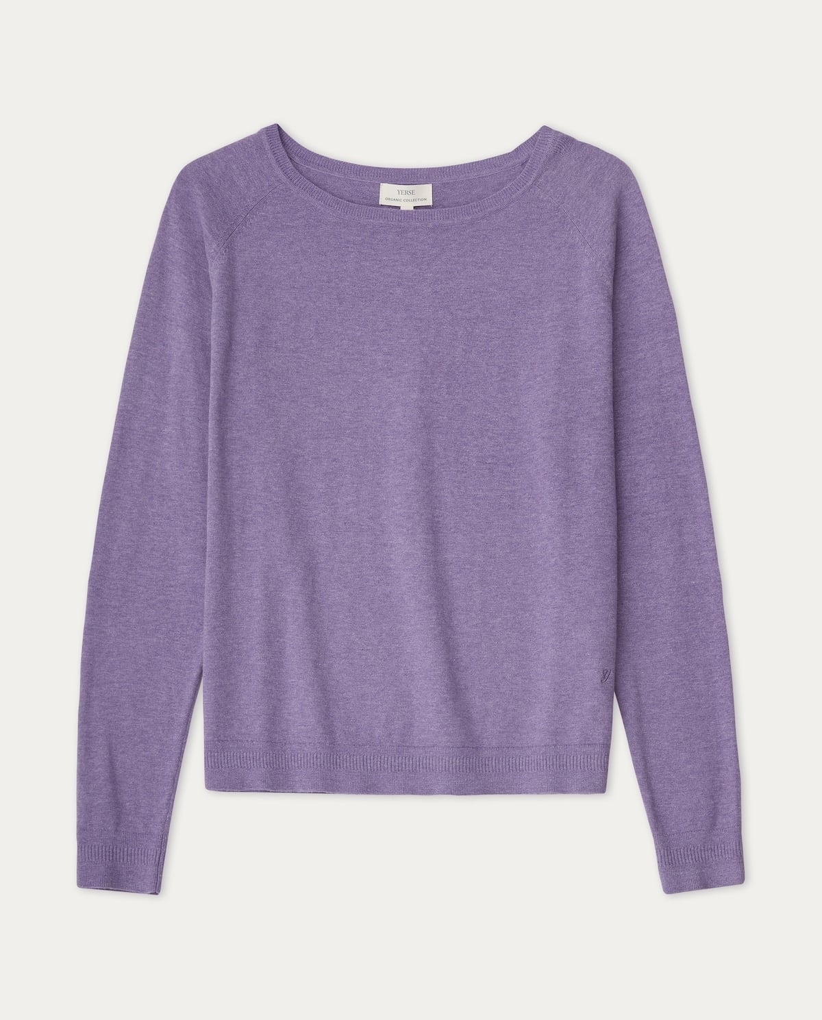 Sommer-Pullover aus Bio-Baumwolle in Lilac – Vorderansicht myloook #farbe_lilac