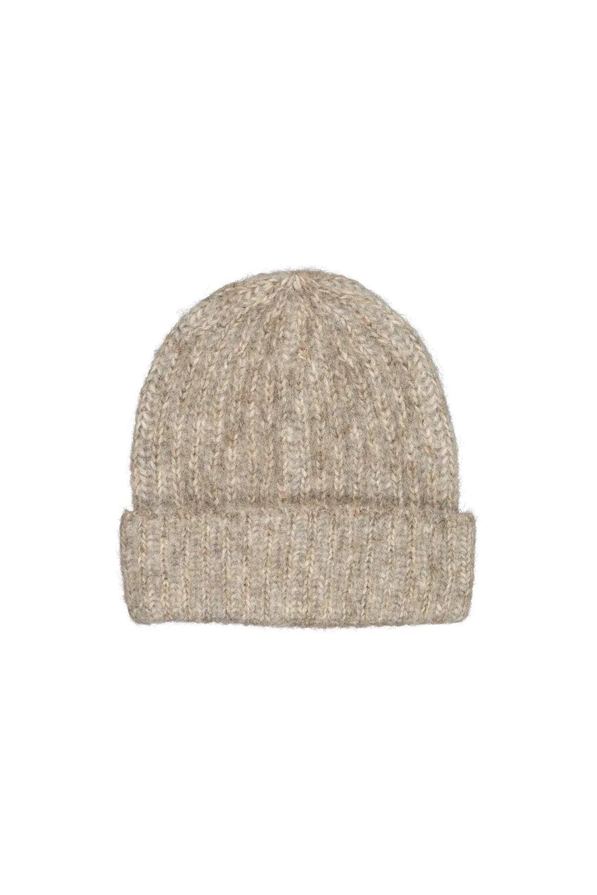 ILONA - BEANIE – Frontansicht in Grau/greige #farbe_Grau/Greige