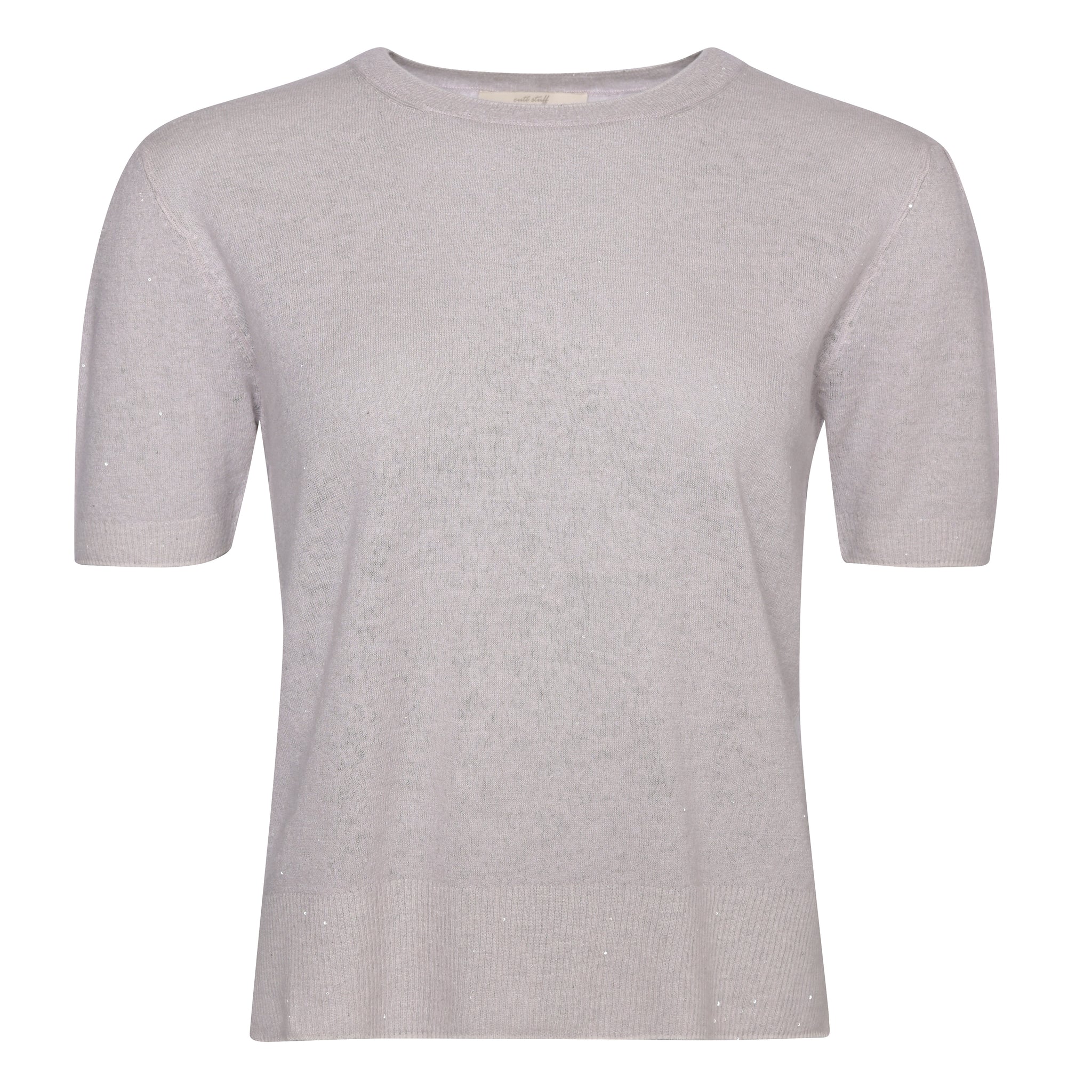 Cashmere Pullover Adele-cs Sparkle mit Pailletten – Produktbild in Hellgrau #farbe_hellgrau