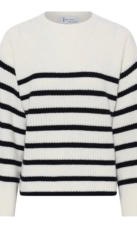 Strickpullover gestreift