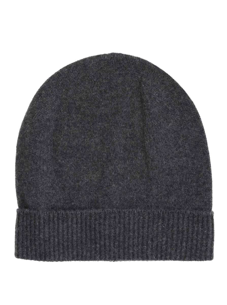 Beanie mit Umschlag reines Kaschmir