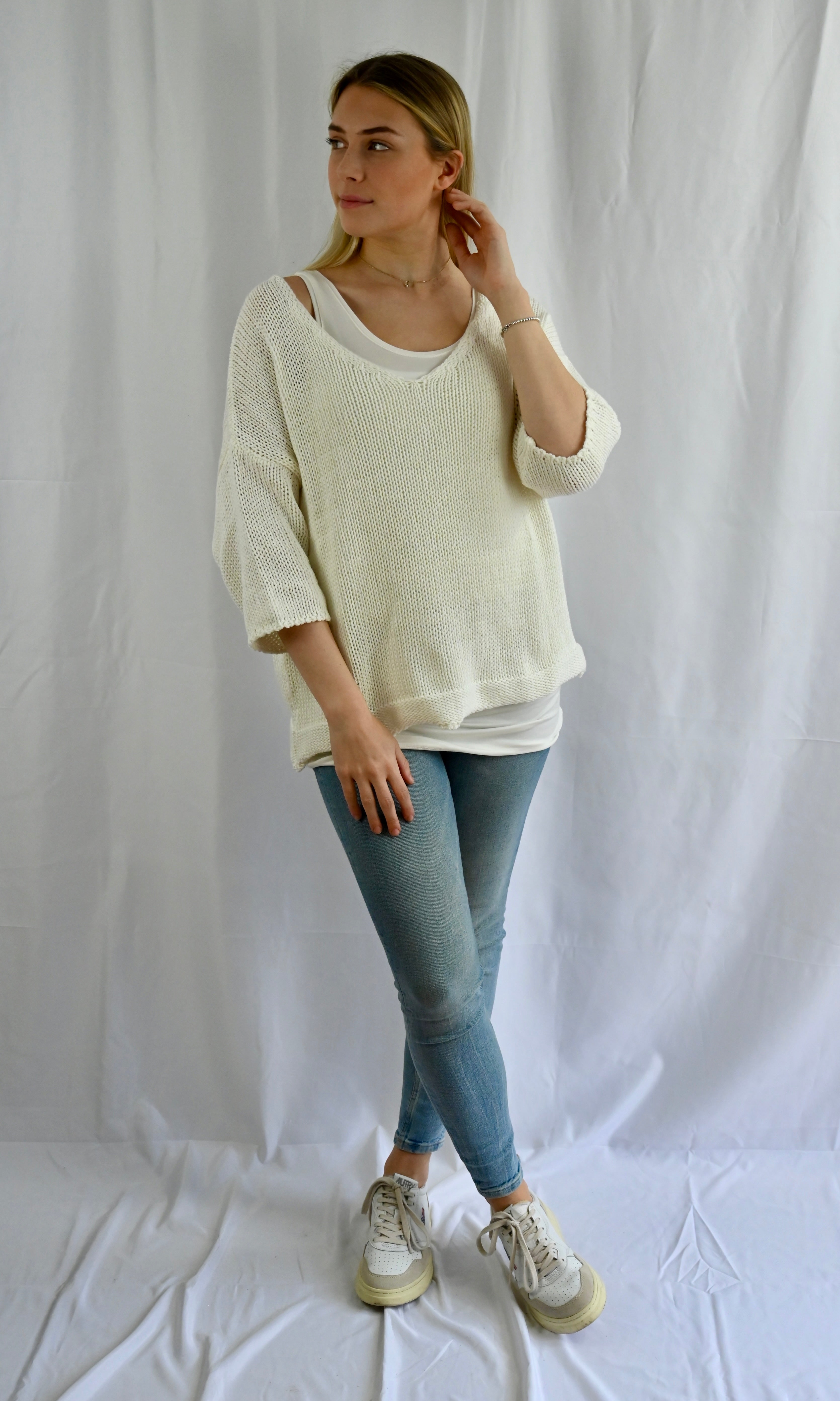 Strickpullover Midi-Arm