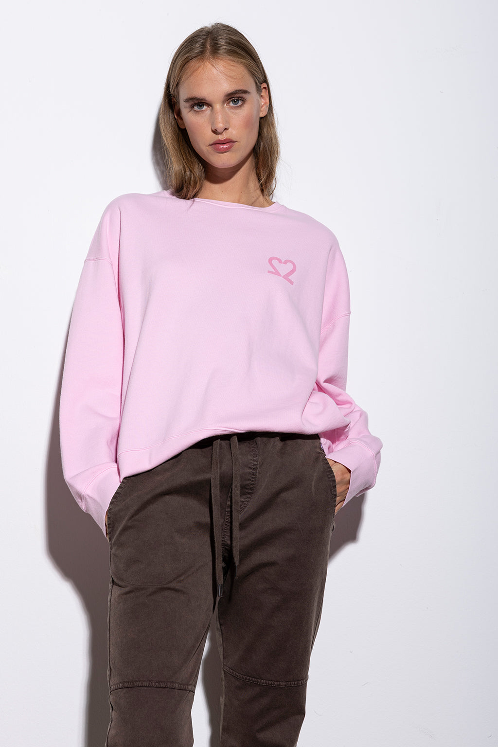 Tessa Sweater – Detailansicht Stoff in Winter Rosé #farbe_winter rosé