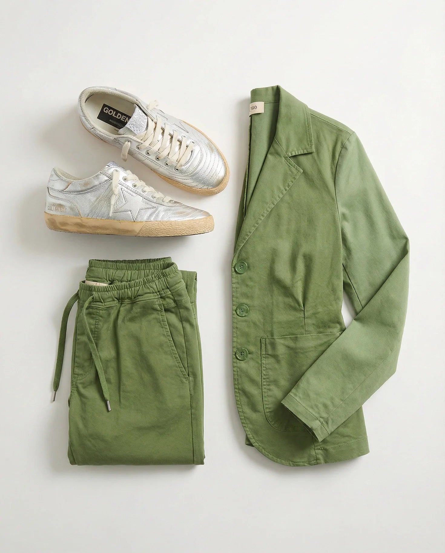Produktbild Blazer grün und passende Hose #farbe_pesto