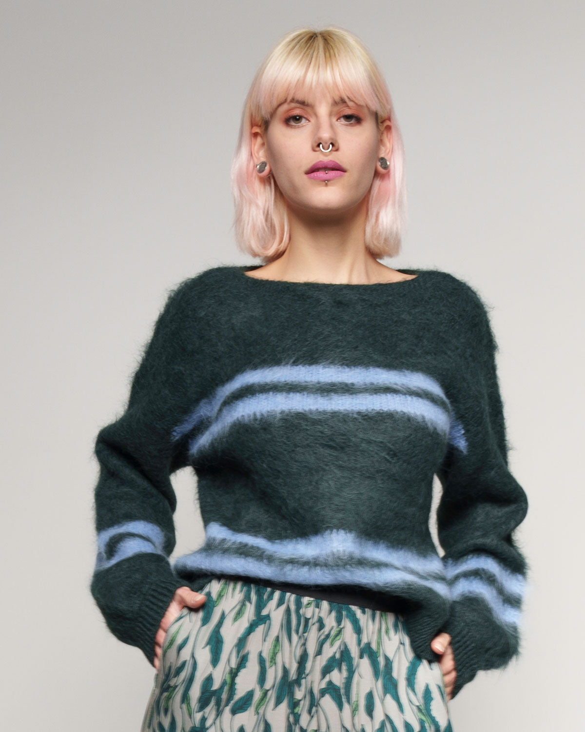 Brushed Stripe Pulli