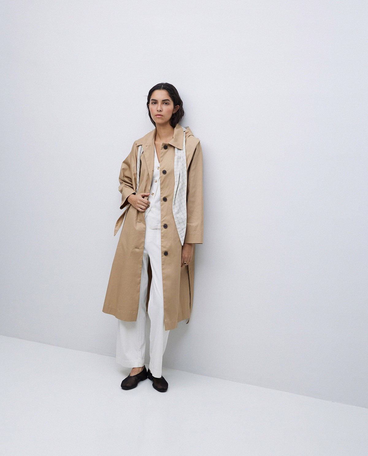 Trenchcoat aus Baumwolle