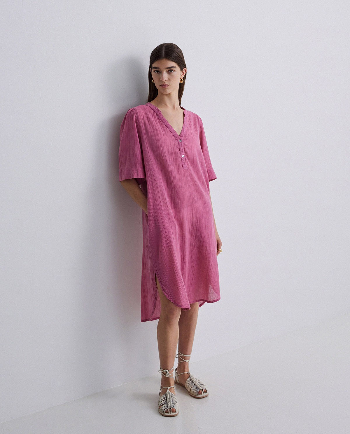 Kurzes Musselin-Kleid