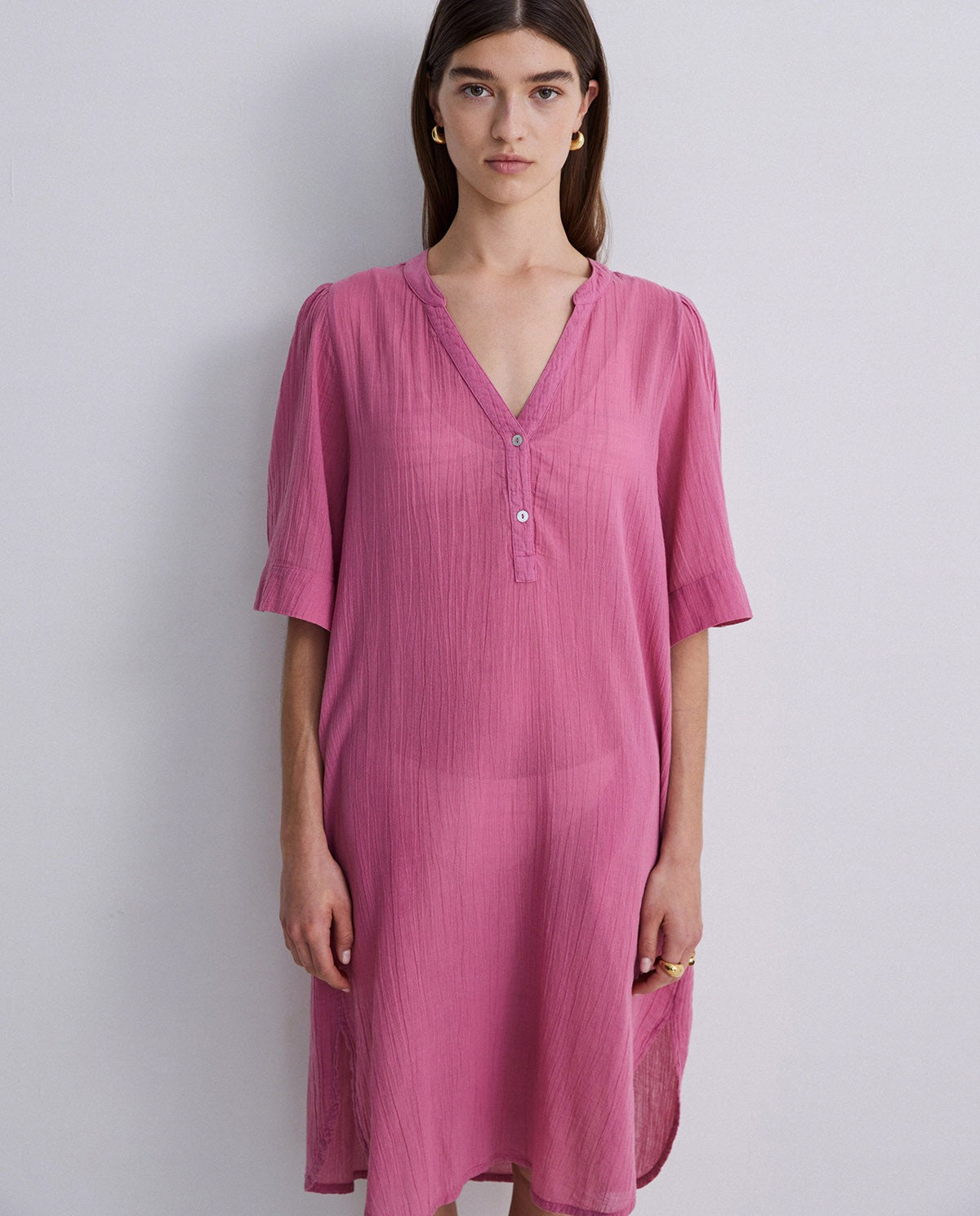 Kurzes Musselin-Kleid