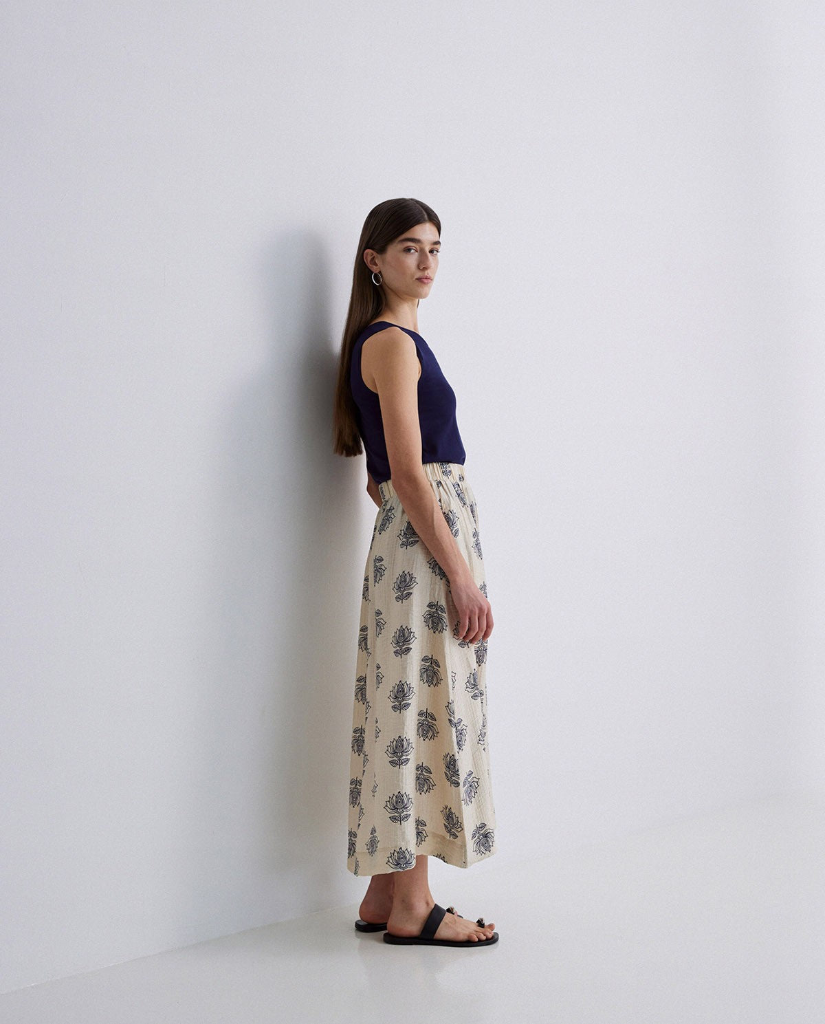 Rock mit floralem Print