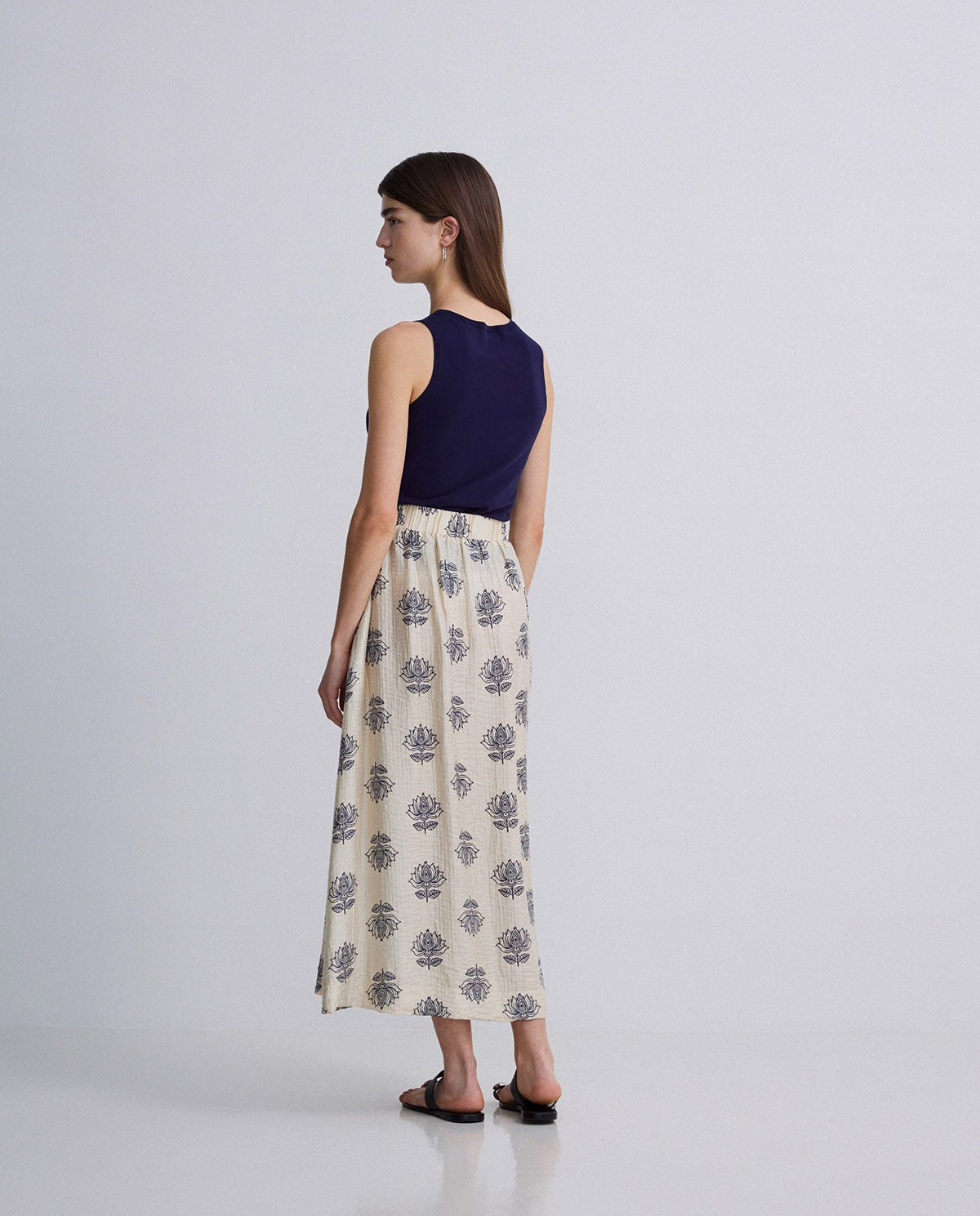 Rock mit floralem Print