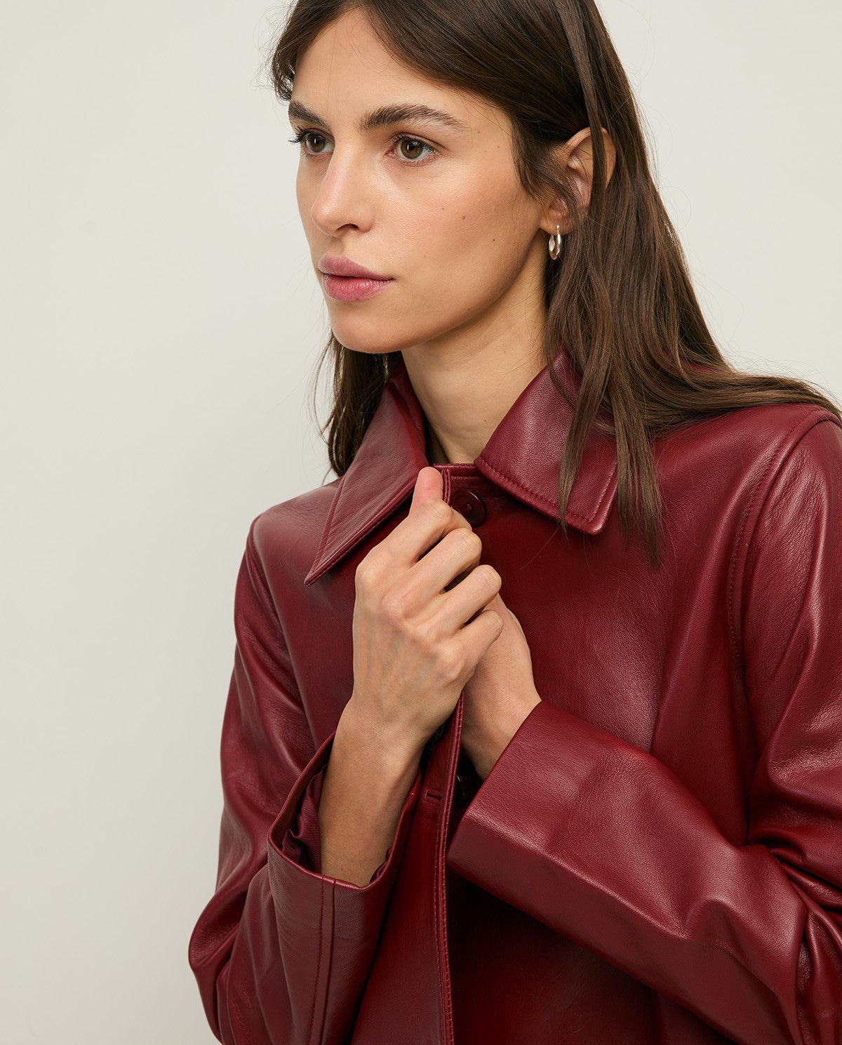 Lange Nappaleder Jacke