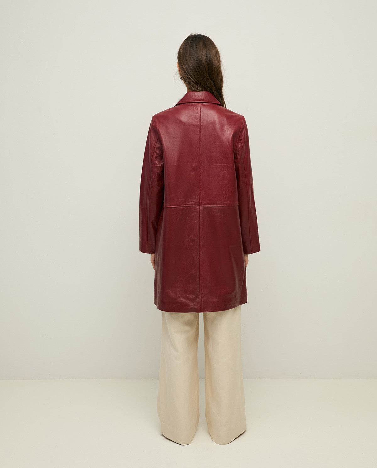 Lange Nappaleder Jacke