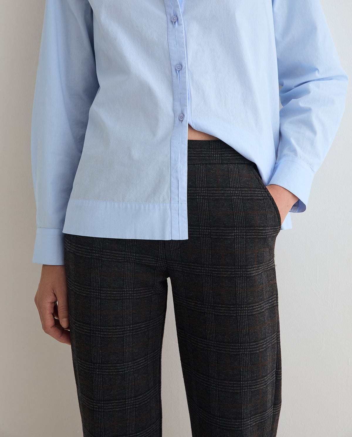 Jacquard Hose mit Karomuster