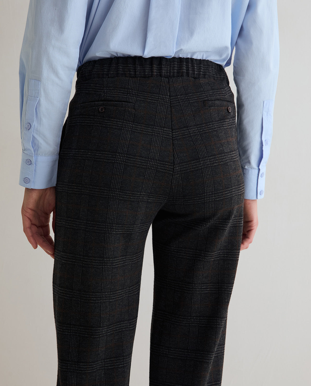 Jacquard Hose mit Karomuster