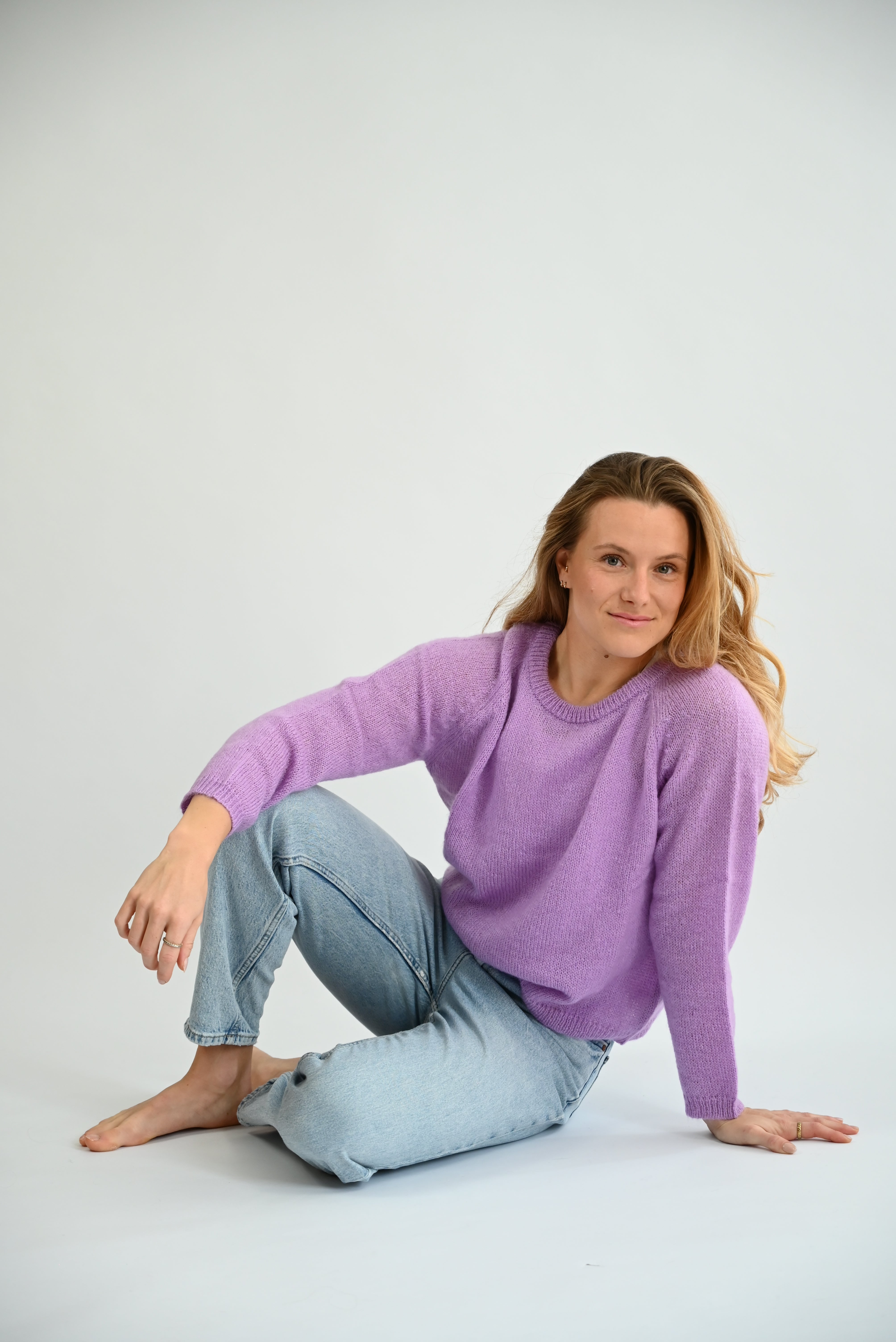 ERWANA Rundhals-Strickpullover