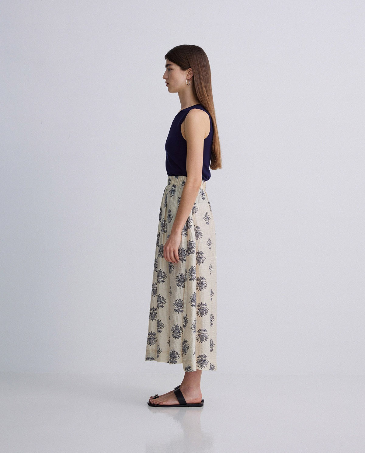Rock mit floralem Print