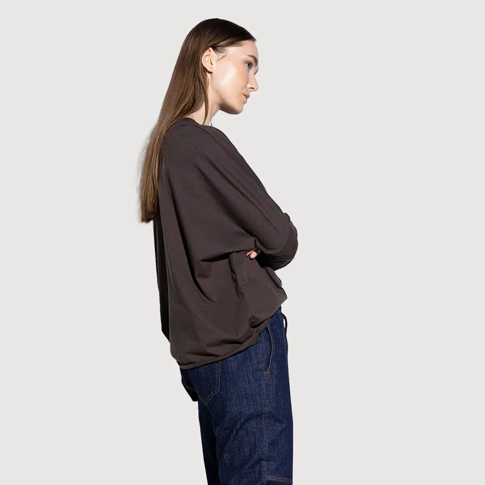 Shirt Tori von You Too in dunkelbraun Seitenansicht #farbe_espresso