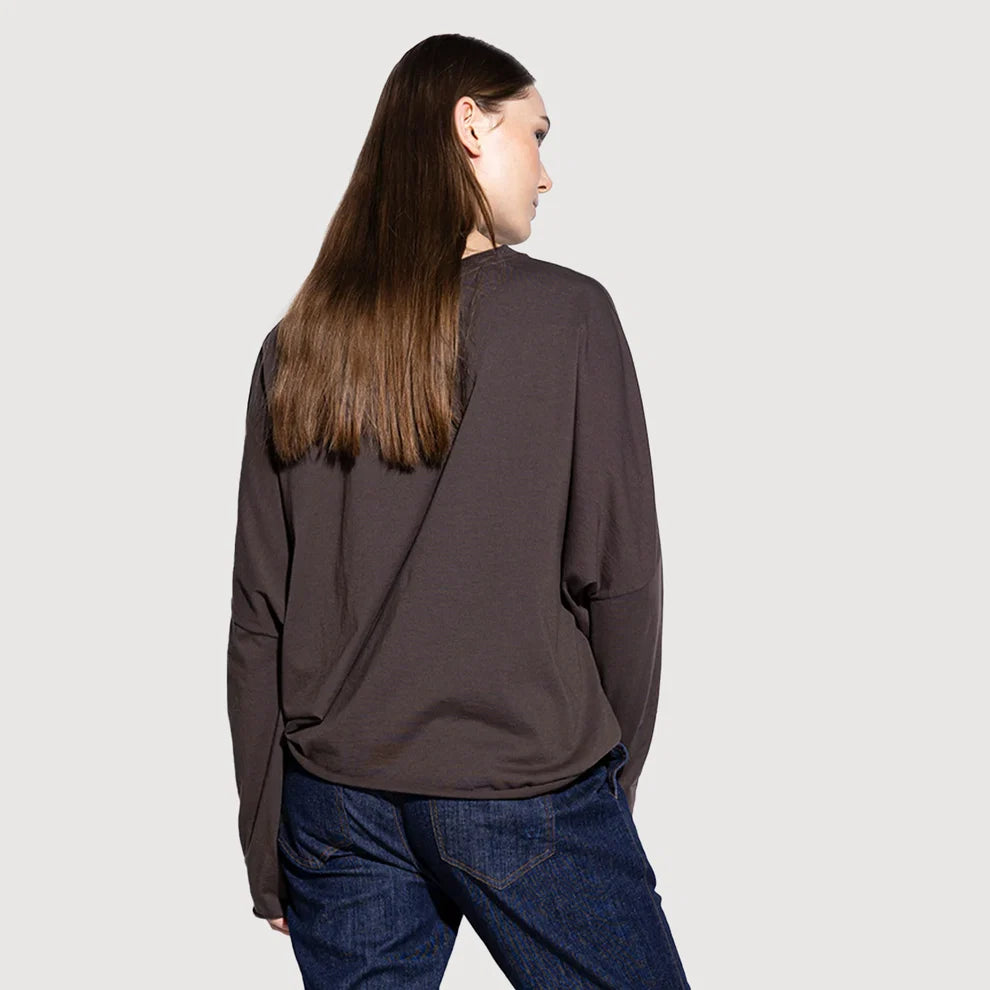 Shirt Tori von You Too in dunkelbraun Rückansicht #farbe_espresso
