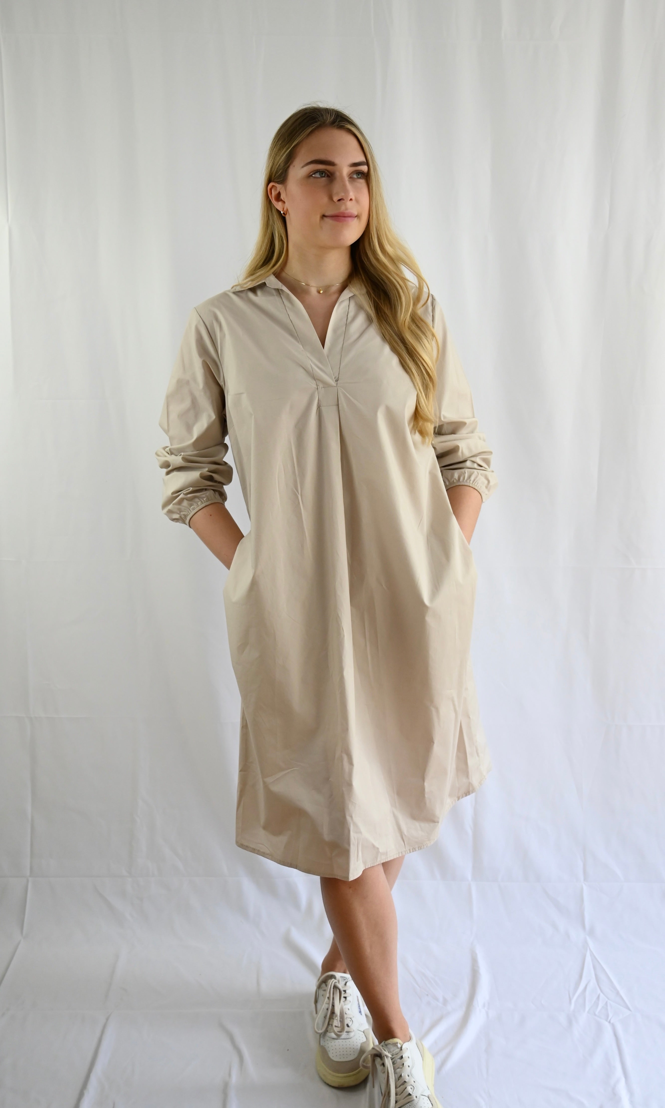 Hemdblusenkleid midi