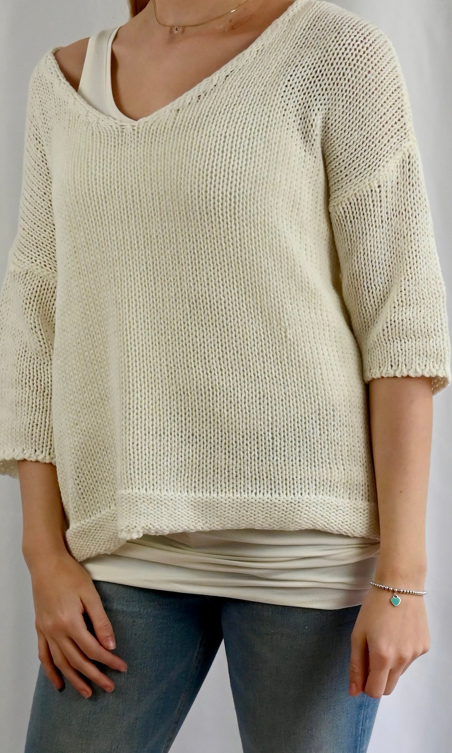 Strickpullover Midi-Arm
